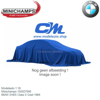 Modelauto 1:18 | Minichamps 155027000 | BMW 318IS Class II Geel 1994