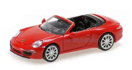 Modelauto 1:87 | Minichamps 870068030 | Porsche 911 Cabrio Rood 2013