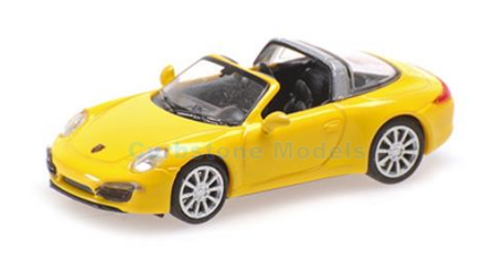 Modelauto 1:87 | Minichamps 870068040 | Porsche 911 Targa Geel 2014