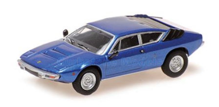 Modelauto 1:87 | Minichamps 870103324 | Lamborghini Urraco Blauw metallic 1974