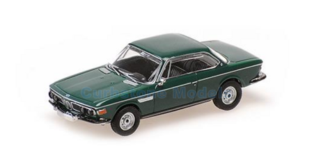 Modelauto 1:87 | Minichamps 870020021 | BMW 2800 CS Donker  Groen 1968