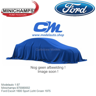 Modelauto 1:87 | Minichamps 870080002 | Ford Escort 1600 Sport Licht Groen 1975