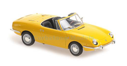 Modelauto 1:43 | Minichamps 940121230 | Fiat 850 Sport Spider Geel 1968