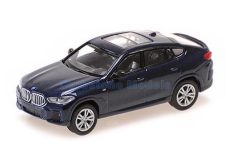 Modelauto 1:87 | Minichamps 870020521 | BMW X6 Blue Metallic 2020