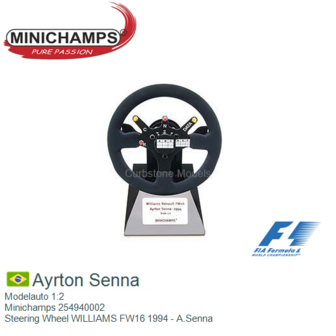 Modelauto 1:2 | Minichamps 254940002 | Steering Wheel WILLIAMS FW16 1994 - A.Senna