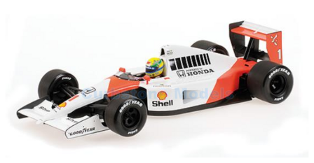 Modelauto 1:18 | Minichamps 540911828 | McLaren F1 MP4/6 1991 #1 - A.Senna - J.Alesi