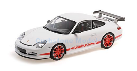 Modelauto 1:18 | Minichamps 155062020 | Porsche 911 GT3 RS (996) White 2002