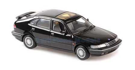 Modelauto 1:43 | Minichamps 940170501 | Saab 900 Saloon 4-Door Zwart 1995