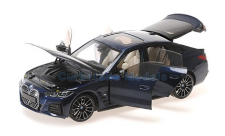 Modelauto 1:18 | Minichamps 110023012 | BMW i4 M50 Blauw metallic 2022