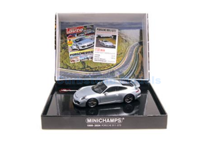 Modelauto 1:43 | Minichamps 410062025 | Porsche 911 GT3 991 Zilver 2012