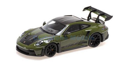 Modelauto 1:43 | Minichamps 410062110 | Porsche 911 GT3 RS (992) Nato Olive 2024