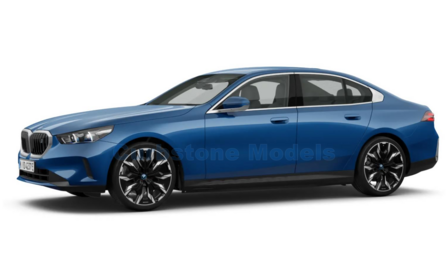 Modelauto 1:87 | Minichamps 870024400 | BMW I5 Blue Metallic 2024