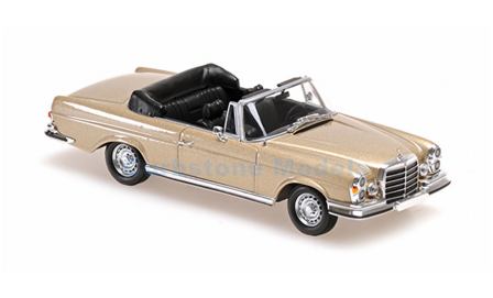 Modelauto 1:43 | Minichamps 940038130 | Mercedes Benz 280 SE 3.5 Cabriolet Gold Metallic 1970