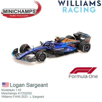 Modelauto 1:43 | Minichamps 417232202 | Williams FW45 2023 - L.Sargeant