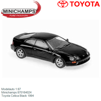 Modelauto 1:87 | Minichamps 870164024 | Toyota Celica Black 1994