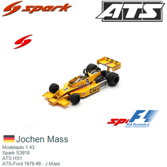 Modelauto 1:43 | Spark S3918 | ATS HS1 | ATS-Ford 1978 #9 - J.Mass