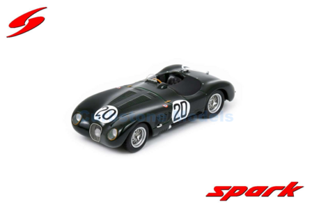 Modelauto 1:43 | Spark 43LM51 | Jaguar XK 120 C 1951 #20 - P.Walker - P.Whitehead