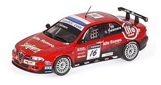 Modelauto 1:43 | Spark S0458 | Alfa Romeo 156 Rood 2007 #16 - O.Tielemans