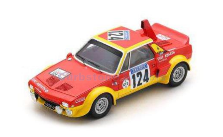 Modelauto 1:43 | Spark SF265 | Fiat X 1/9 Abarth 1974 #124 - C.Beckers - M.de la Grandrive