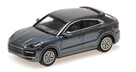 Modelauto 1:87 | Minichamps 870069124 | Porsche cayenne coupe blue metallic 2019