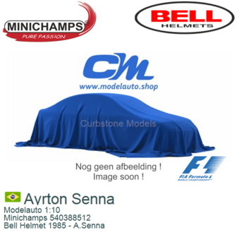 Modelauto 1:10 | Minichamps 540388512 | Bell Helmet 1985 - A.Senna