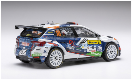 Modelauto 1:43 | IXO-Models RAM951.22 | Skoda Fabia RS Rally2 WRC 2024 - J.Hain  - C.Wagner