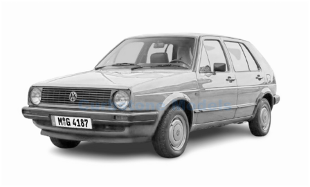 Modelauto 1:43 | Minichamps 940054190 | Volkswagen Golf Mk.2 Silver Green Metallic 1985