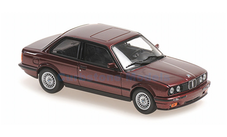 Modelauto 1:43 | Minichamps 940024000 | BMW 3 Series (E30) Red Metallic 1989