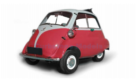 Modelauto 1:18 | Minichamps 110024001 | BMW Isetta White and Red 1955