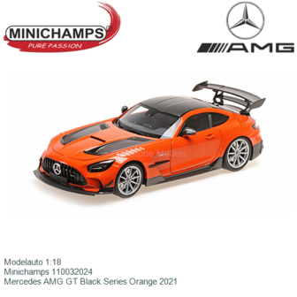 Modelauto 1:18 | Minichamps 110032024 | Mercedes AMG GT Black Series Orange 2021