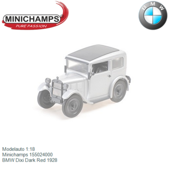 Modelauto 1:18 | Minichamps 155024000 | BMW Dixi Dark Red 1928