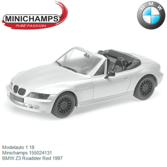 Modelauto 1:18 | Minichamps 155024131 | BMW Z3 Roadster Red 1997