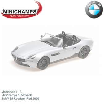 Modelauto 1:18 | Minichamps 155024230 | BMW Z8 Roadster Red 2000