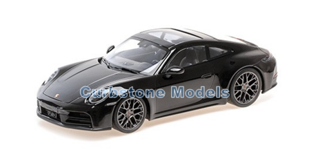 Modelauto 1:18 | Minichamps 155064022 | Porsche 911 Carrera Coup&eacute; (992.2) Black Metallic 2024