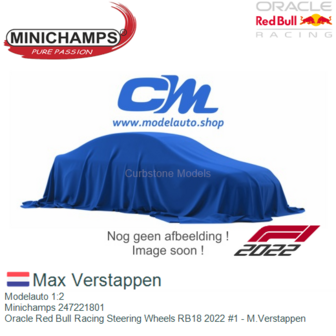 Modelauto 1:2 | Minichamps 247221801 | Oracle Red Bull Racing Steering Wheels RB18 2022 #1 - M.Verstappen