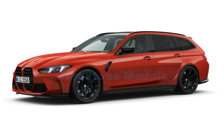 Modelauto 1:43 | Minichamps 410025010 | BMW M M3 Touring Red Metallic 2024