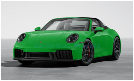 Modelauto 1:43 | Minichamps 410064140 | Porsche 911 Targa 4 GTS (992.2) Green Metallic 2024