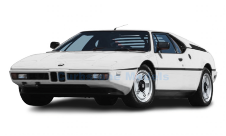 Modelauto 1:87 | Minichamps 870025020 | BMW M1 (E26) White 1978