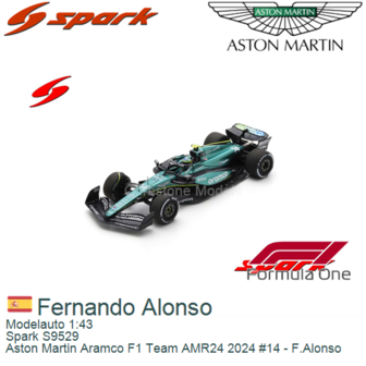 Modelauto 1:43 | Spark S9529 | Aston Martin Aramco F1 Team AMR24 2024 #14 - F.Alonso