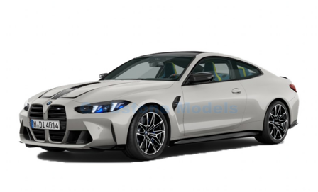 Modelauto 1:87 | Minichamps 870025324 | BMW M M4 CS Grey metallic 2023