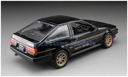 Modelauto 1:24 | Sunstar 51005 | Toyota Sprinter Trueno GT Apex (AE86) Black and Gold 1986