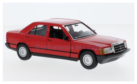 Modelauto 1:24 | Bburago 18-21103RED | Mercedes Benz 190E W201 Rood 1987