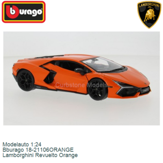 Modelauto 1:24 | Bburago 18-21106ORANGE | Lamborghini Revuelto Orange