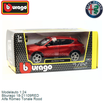 Modelauto 1:24 | Bburago 18-21109RED | Alfa Romeo Tonale Rood