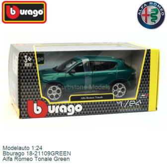 Modelauto 1:24 | Bburago 18-21109GREEN | Alfa Romeo Tonale Green