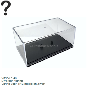 Vitrine 1:43 | Diversen Vitrine | Vitrine voor 1:43 modellen Zwart