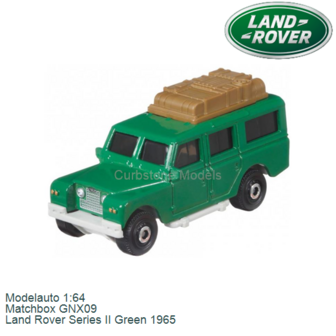 Modelauto 1:64 | Matchbox GNX09 | Land Rover Series II Green 1965