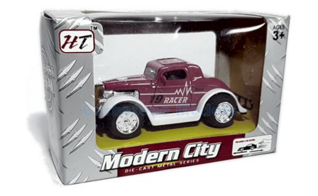 Modelauto  | Hongtai LG3043-M8238 | Modern City Oldtimer Race Red #49