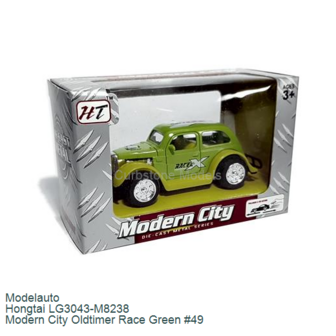 Modelauto  | Hongtai LG3043-M8238 | Modern City Oldtimer Race Green #49