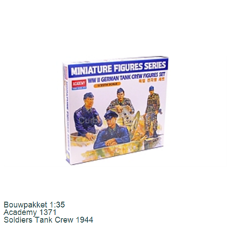 Bouwpakket 1:35 | Academy 1371 | Soldiers Tank Crew 1944